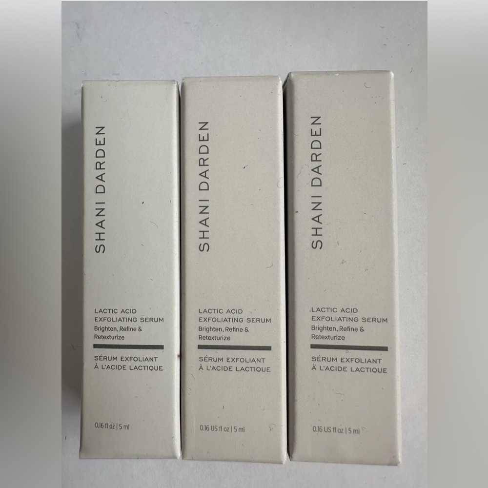 Shani Darden Lactic Acid Exfoliating Serum Pack of 3 NIB 5ML each